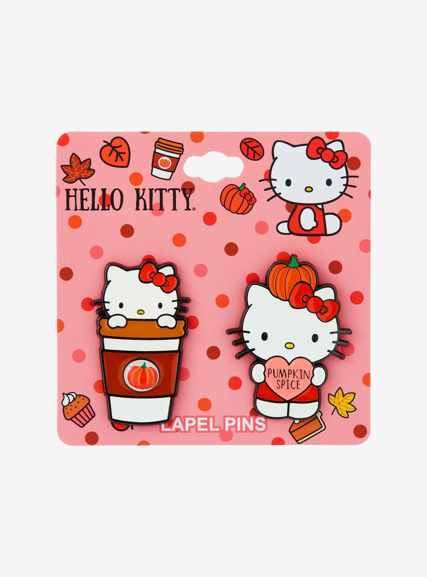 Hello Kitty Pumpkin Spice Enamel Pin Set, , hi-res