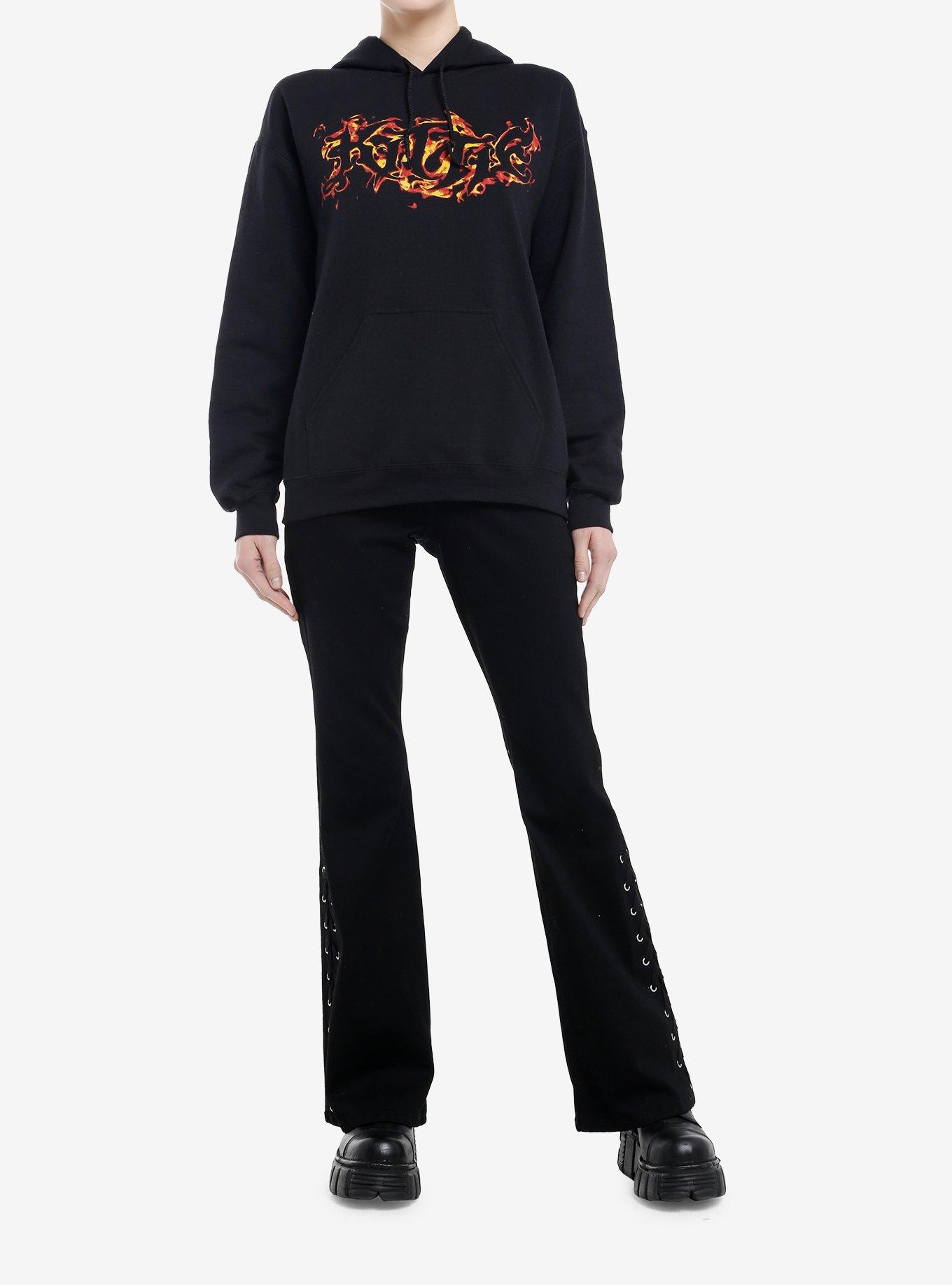 Kittie Witches' Circle Girls Hoodie, BLACK, alternate