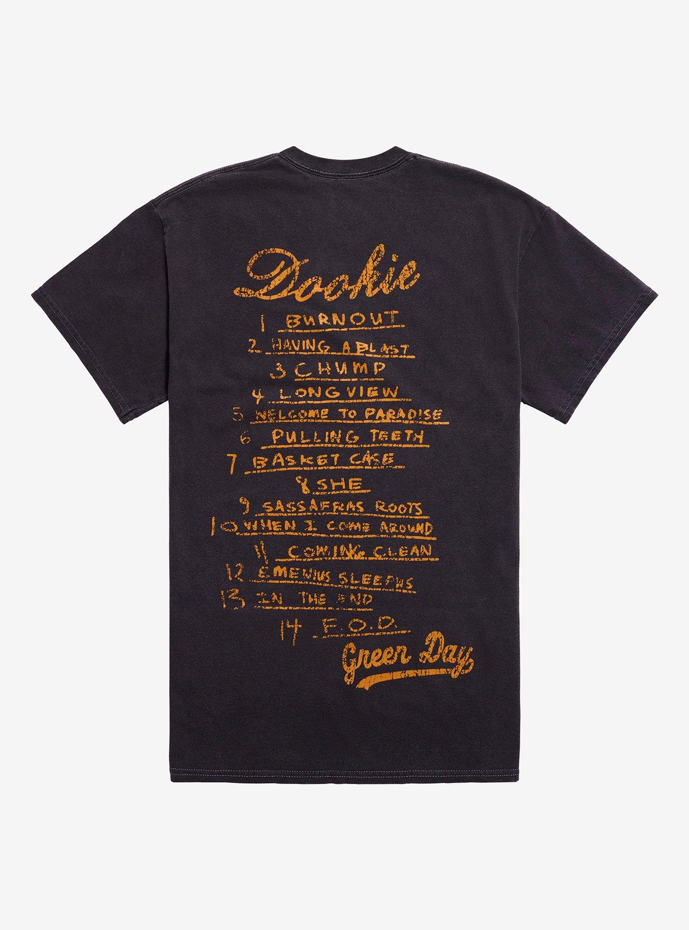 Green Day Dookie Tracklist Relaxed Fit Girls T-Shirt, , hi-res