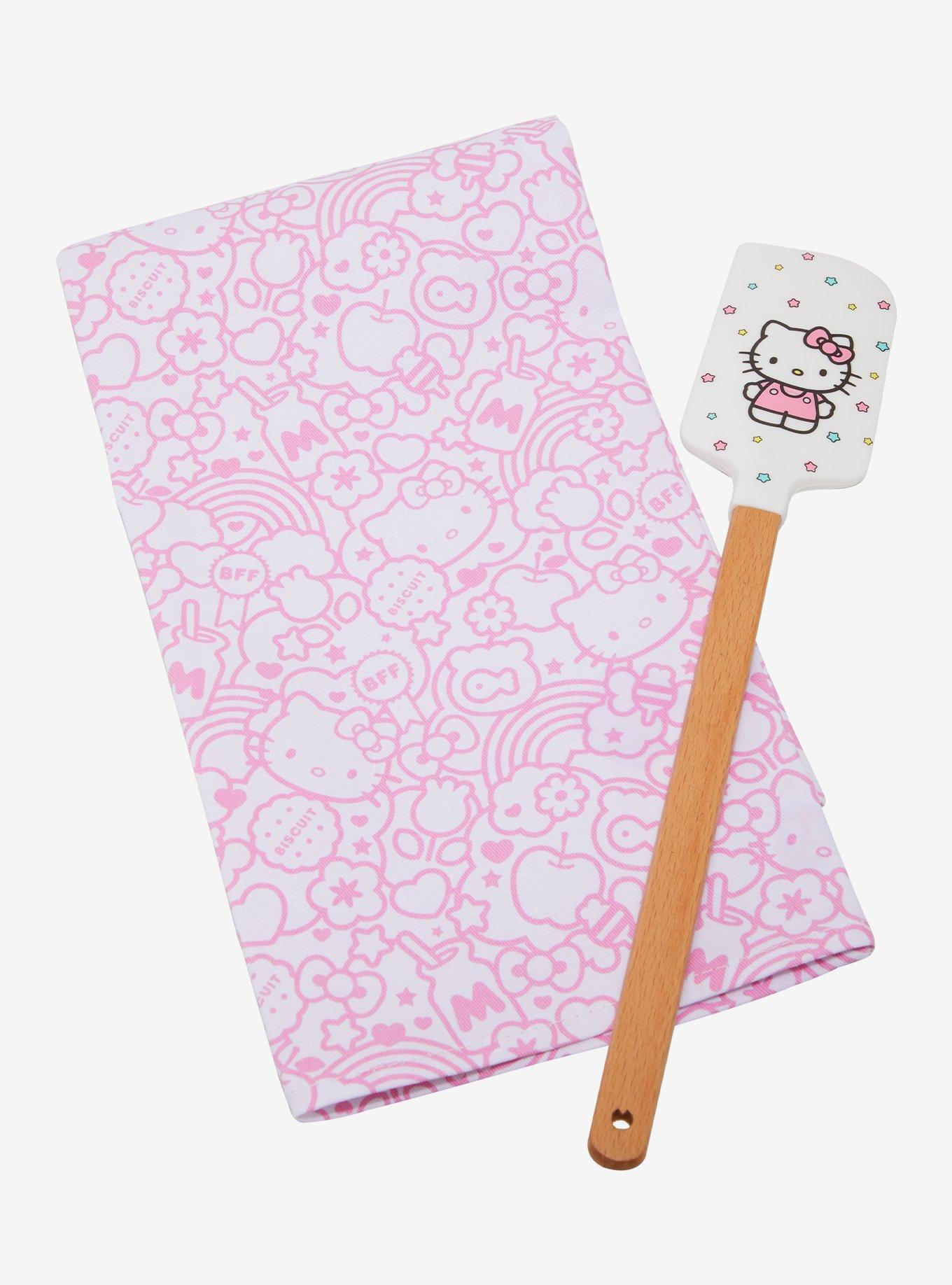 Sanrio Hello Kitty Star Allover Print Kitchen Towel and Spatula Set, , hi-res