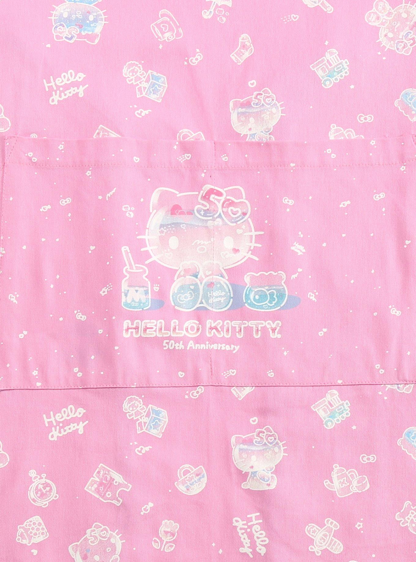 Sanrio Hello Kitty 50th Anniversary Icons Allover Print Apron & Oven Mitt Set, , hi-res