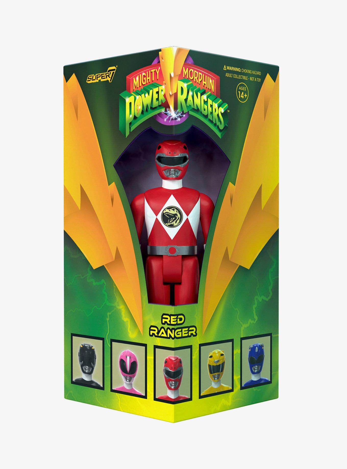 Super7 Mighty Morphin' Power Rangers ReAction Red Ranger SDCC 2023 Exclusive Figure, , alternate