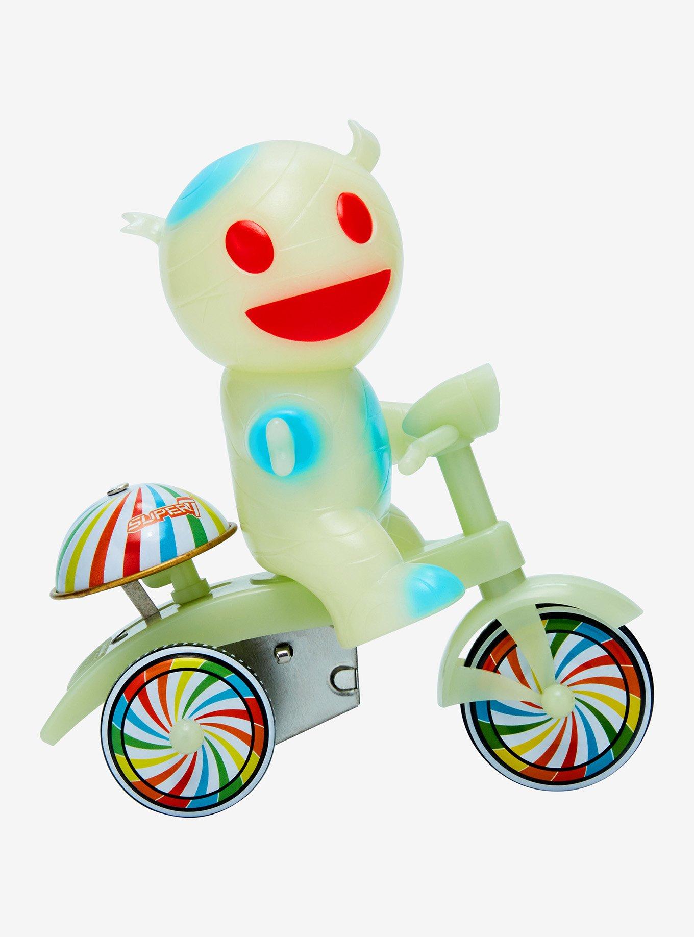 Super7 Super Cycles Mummy Boy on Trike Glow-in-the-Dark Figure, , alternate