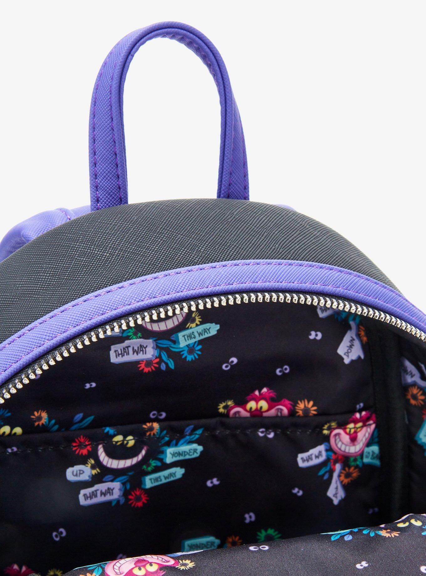 Loungefly Disney Alice In Wonderland Alice & Cheshire Cat Lenticular Mini Backpack, , alternate