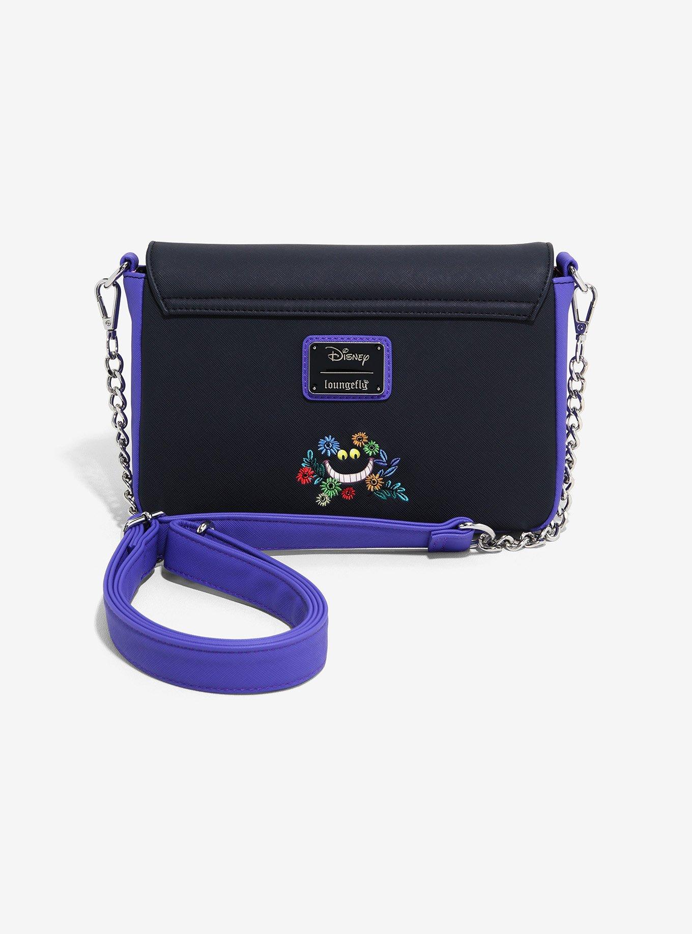 Loungefly Disney Alice In Wonderland Cheshire Cat Floral Crossbody Bag, , hi-res