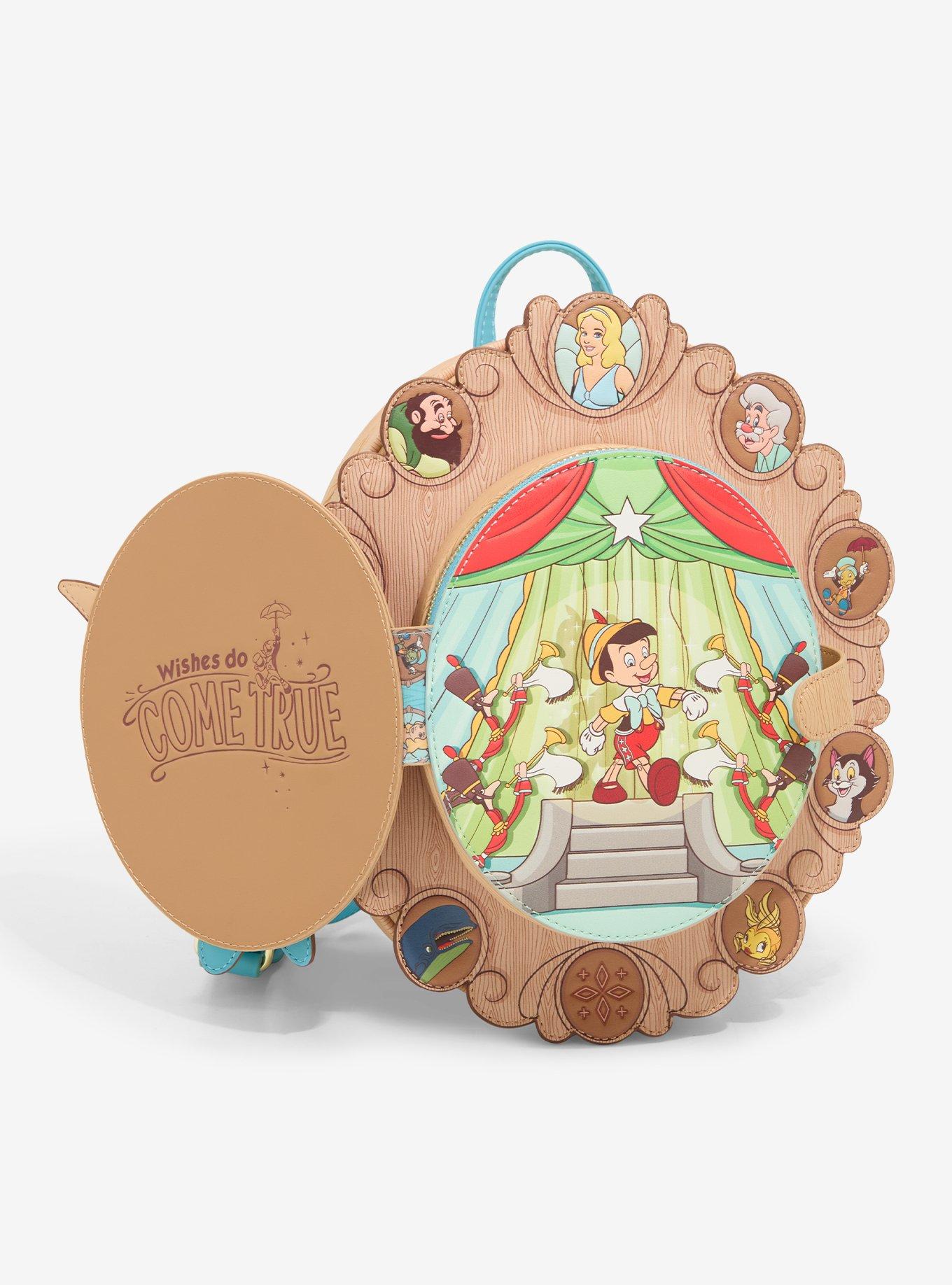 Loungefly Disney Pinocchio Cameo Mini Backpack, , alternate