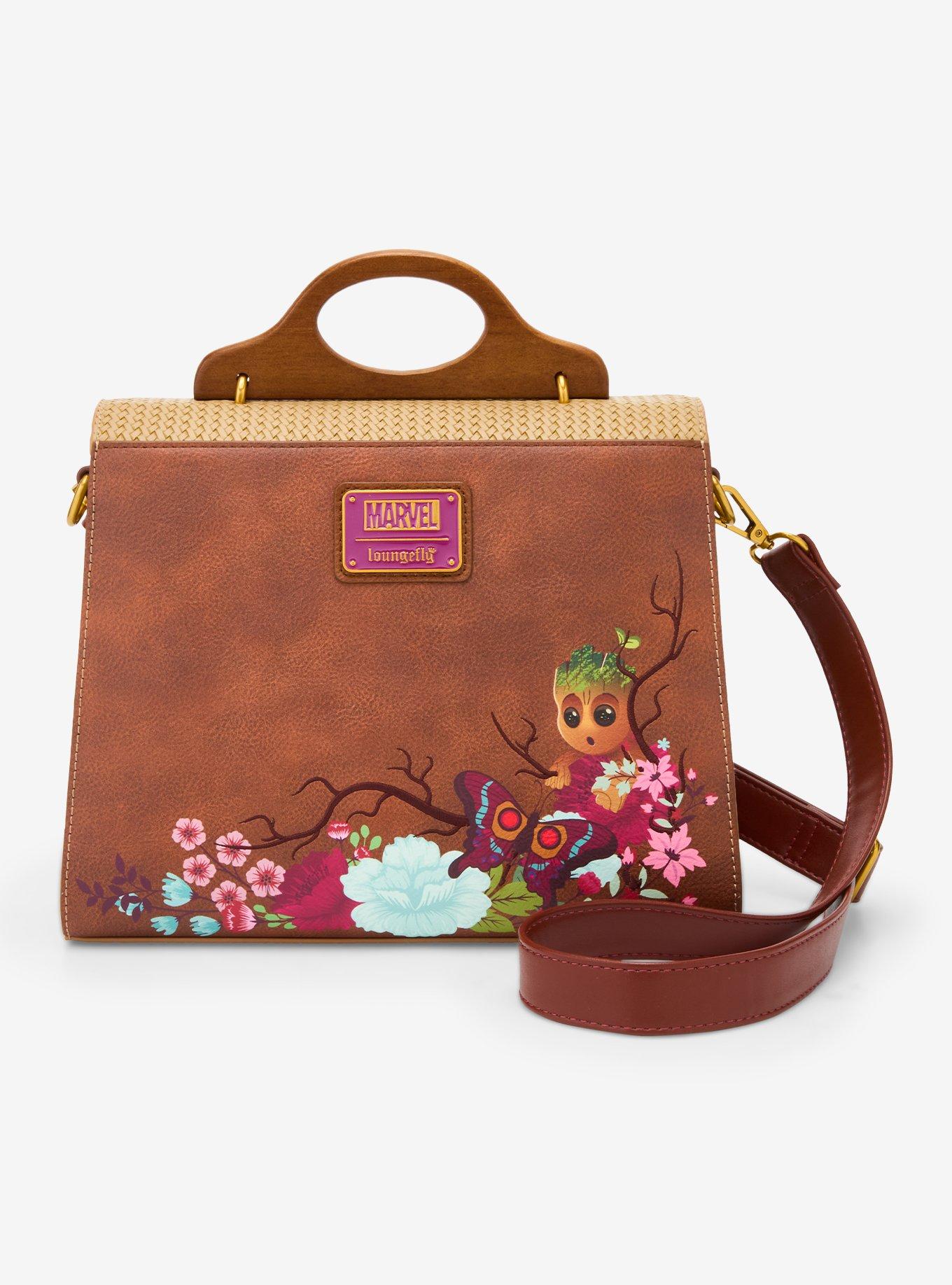 Loungefly Marvel Guardians Of The Galaxy Groot Floral Crossbody Bag, , alternate