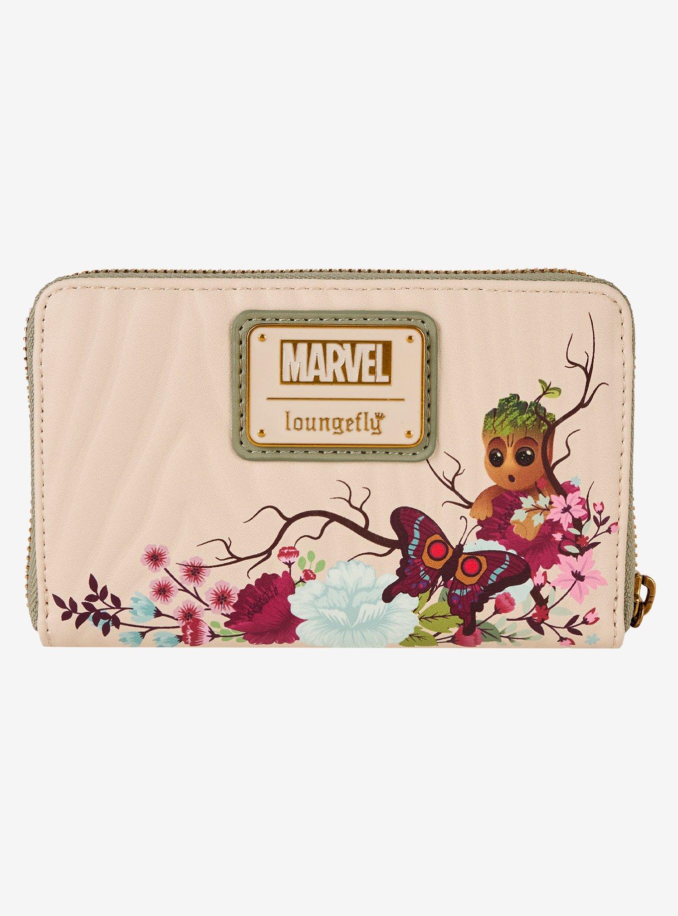 Loungefly Marvel Guardians Of The Galaxy Groot Floral Zipper Wallet, , hi-res