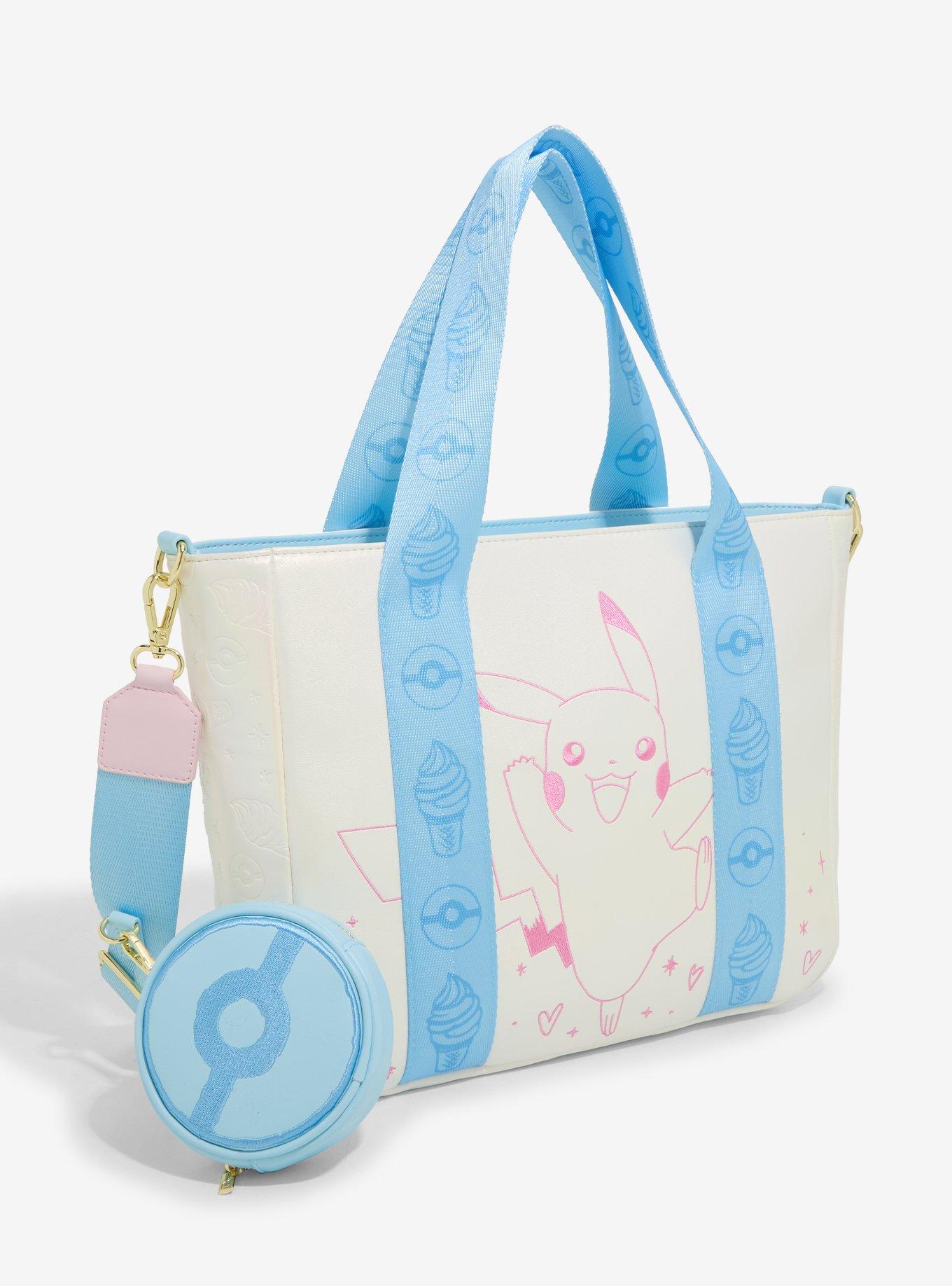 Loungefly Pokemon Pikachu Treats Iridescent Tote Bag With Coin Purse, , hi-res