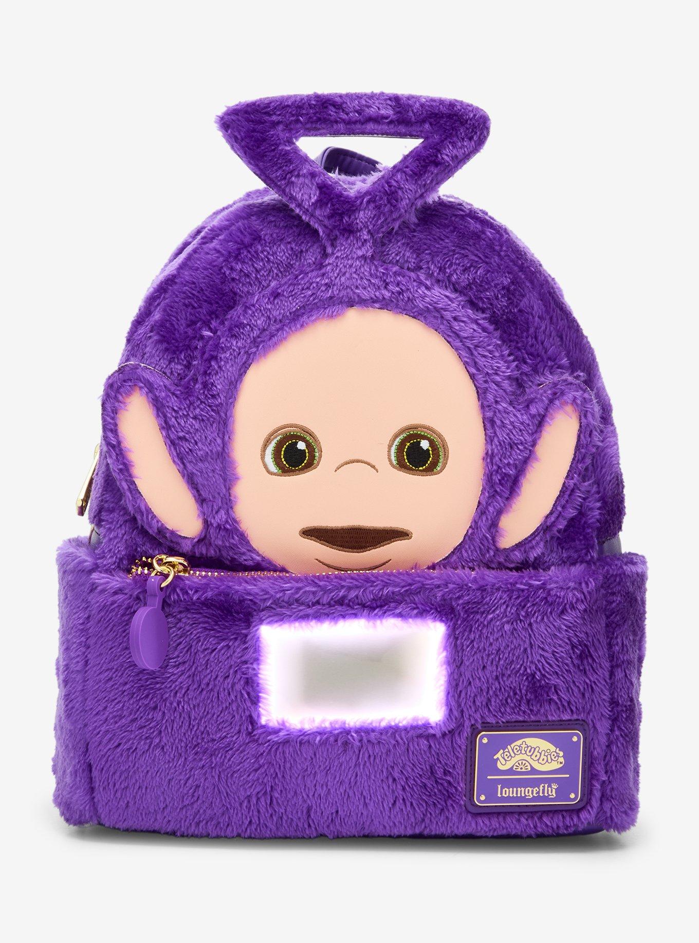 Loungefly Teletubbies Tinky Winky Fuzzy Light-Up Mini Backpack, , hi-res