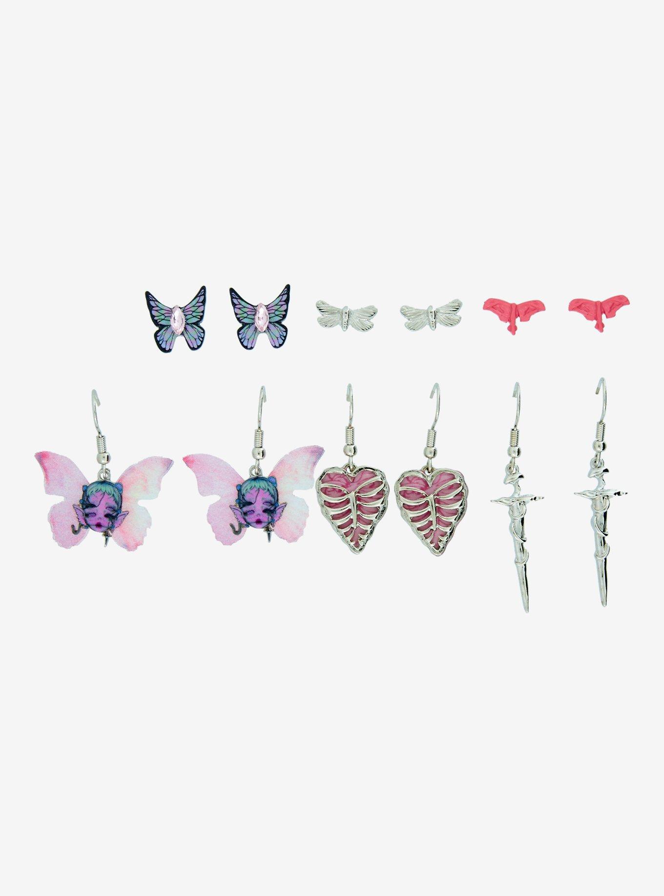 Melanie Martinez Portal Butterfly Fairy Earring Set, , hi-res