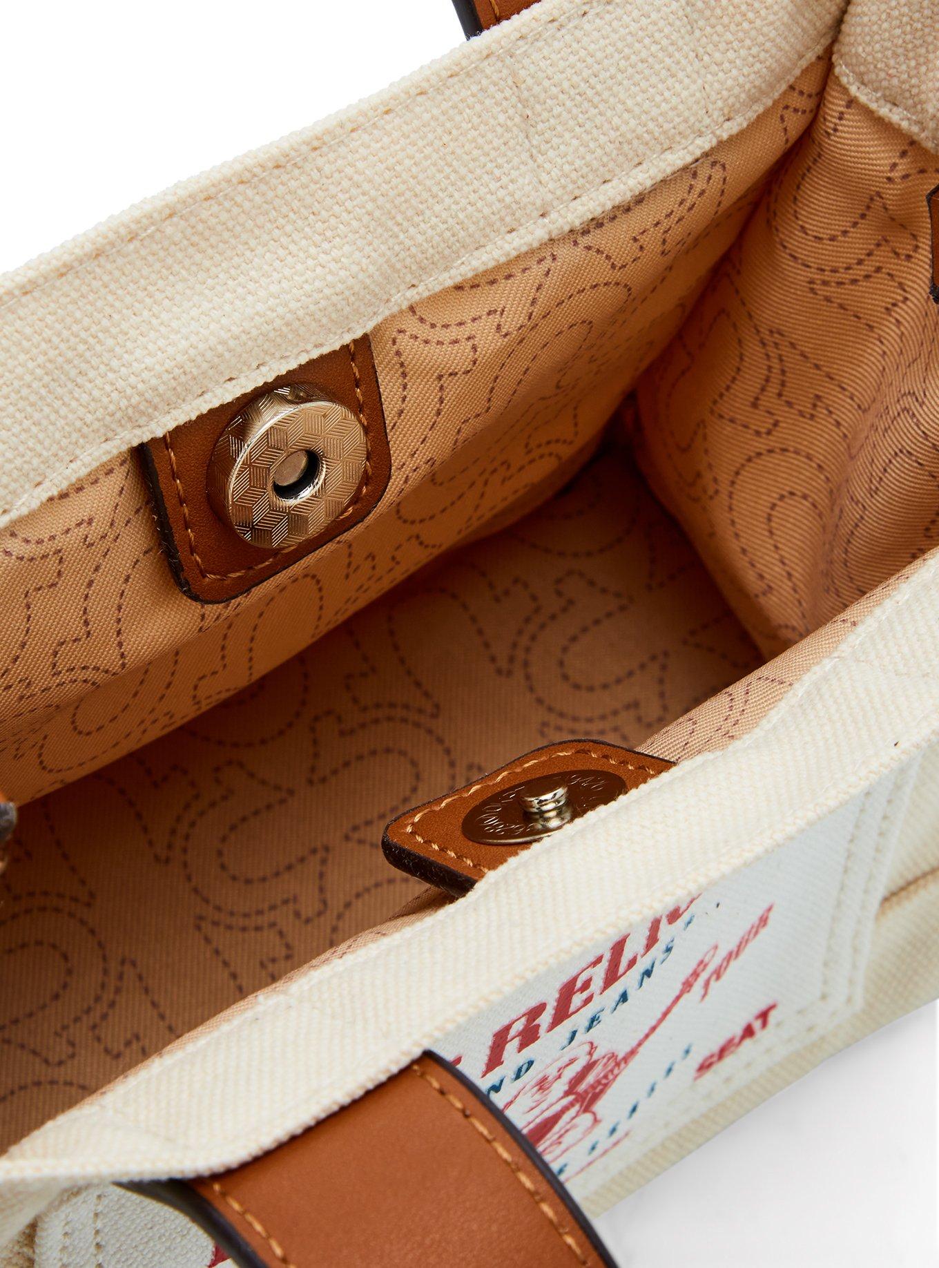 True Religion Canvas Mini Tote Bag, , alternate