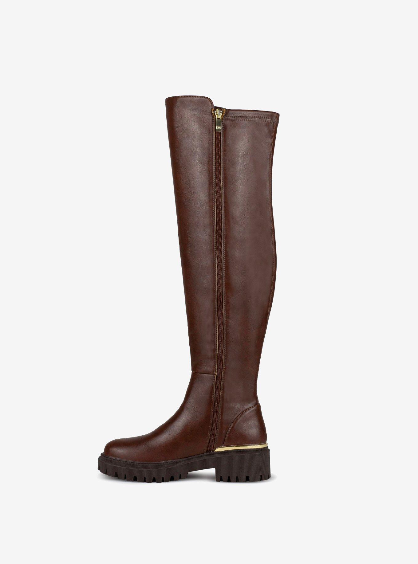 Freeport Stretch Over The Knee Boot Brown, , hi-res