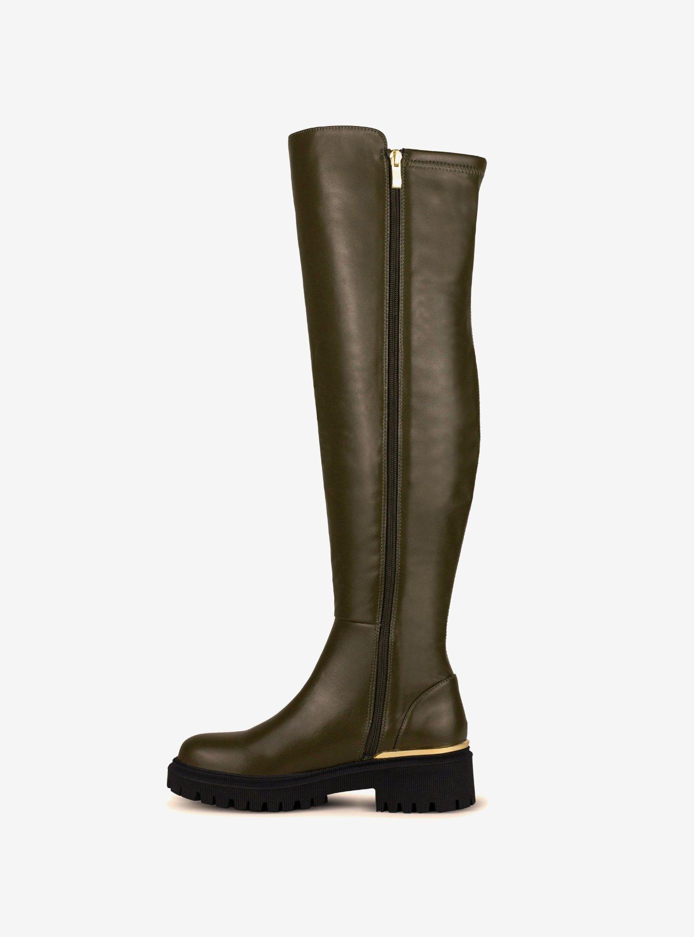 Freeport Stretch Over The Knee Boot Olive, , hi-res