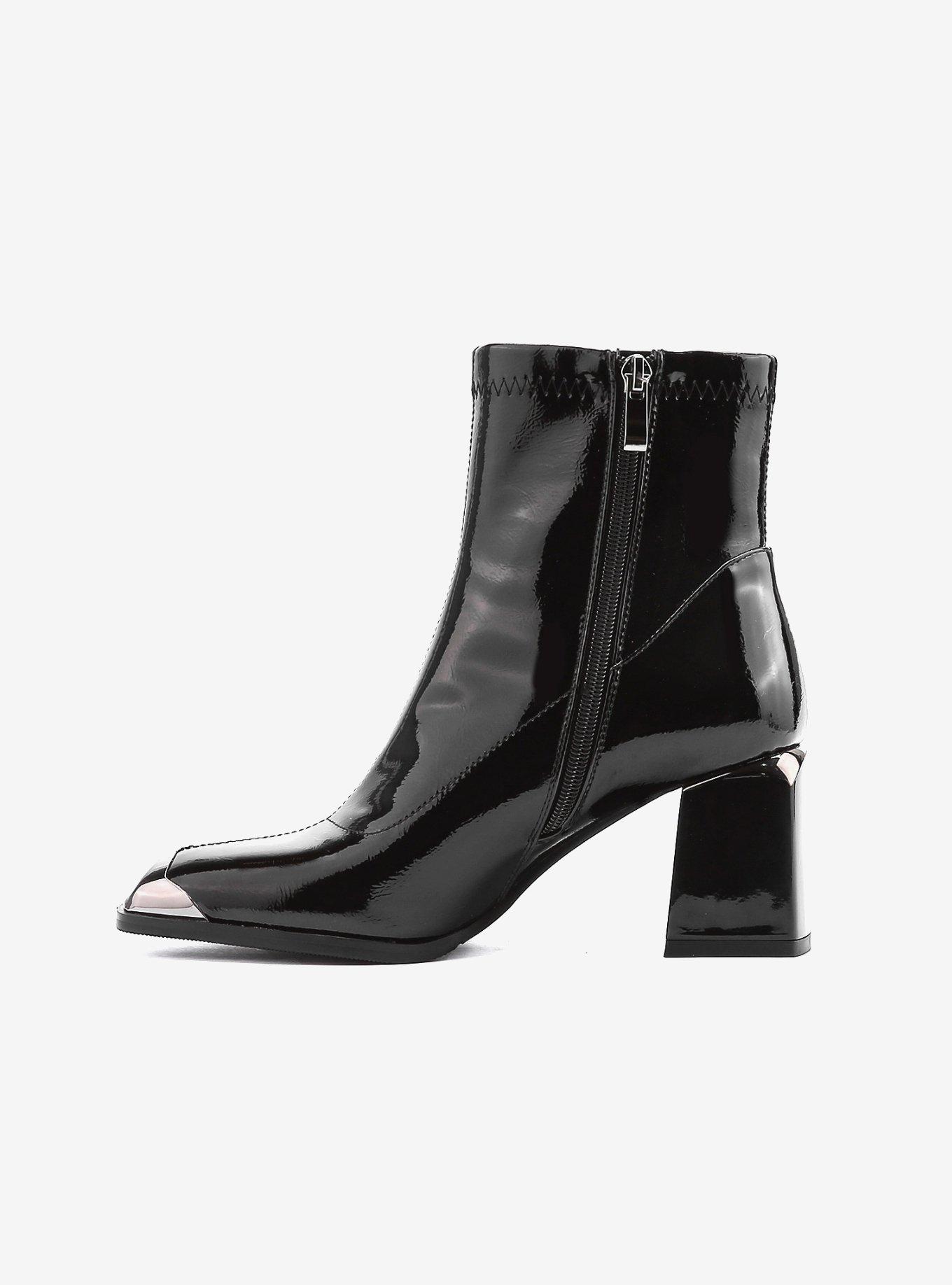 Fortune Block Metal Heel Bootie Black, , hi-res
