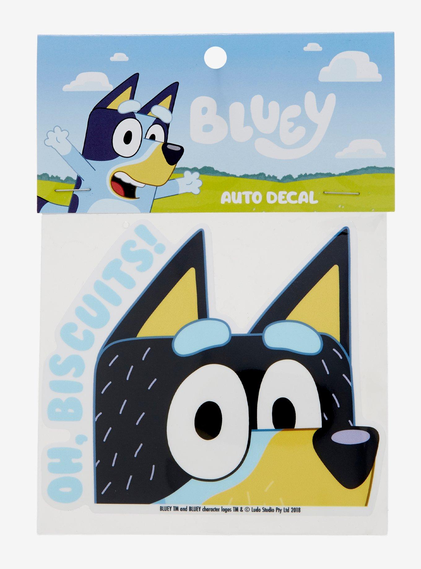 Bluey Bandit Oh Biscuits Peeker Car Decal, , hi-res