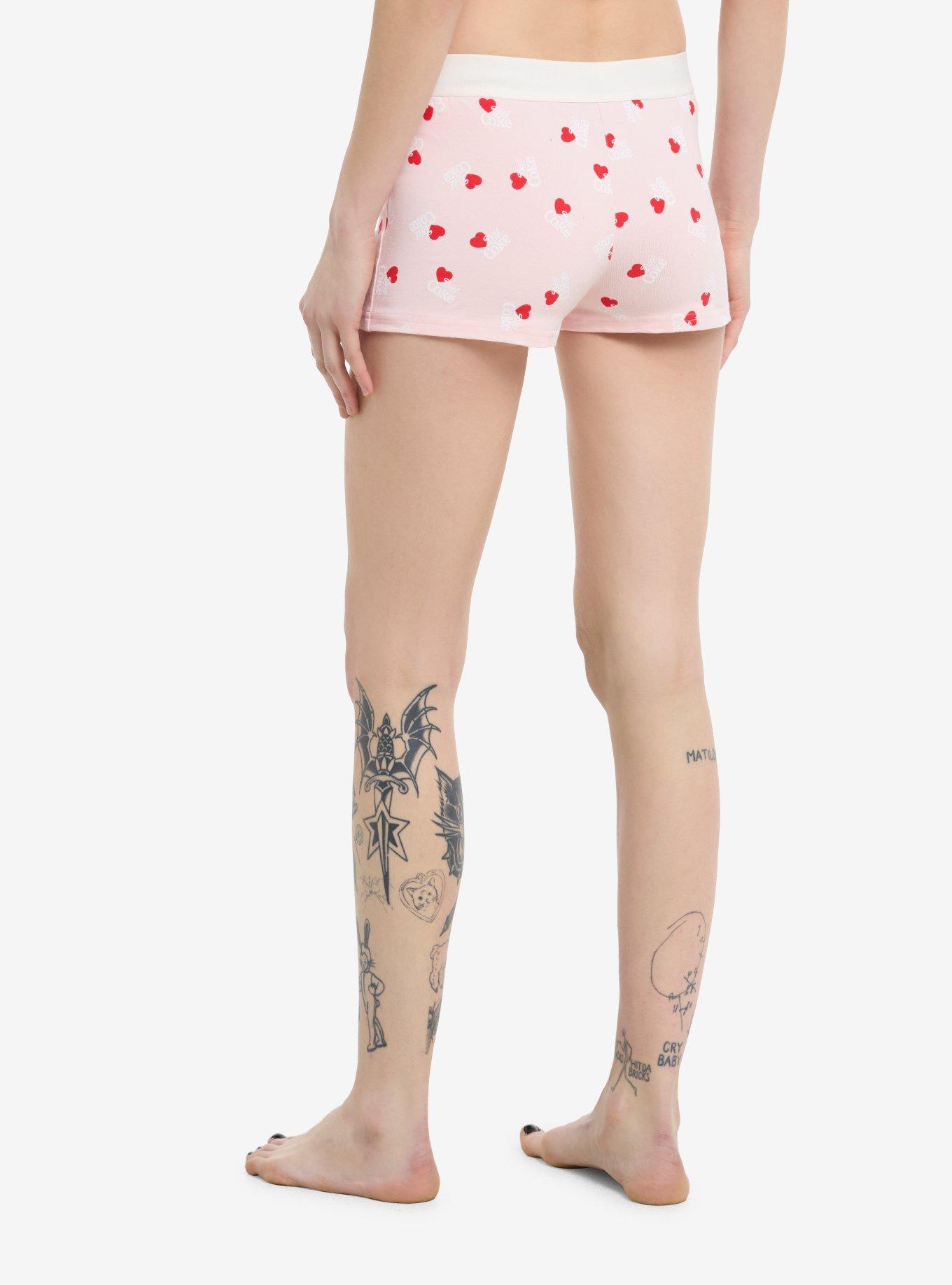 Coca-Cola Pink Diet Coke Hearts Girls Boyshorts, , hi-res