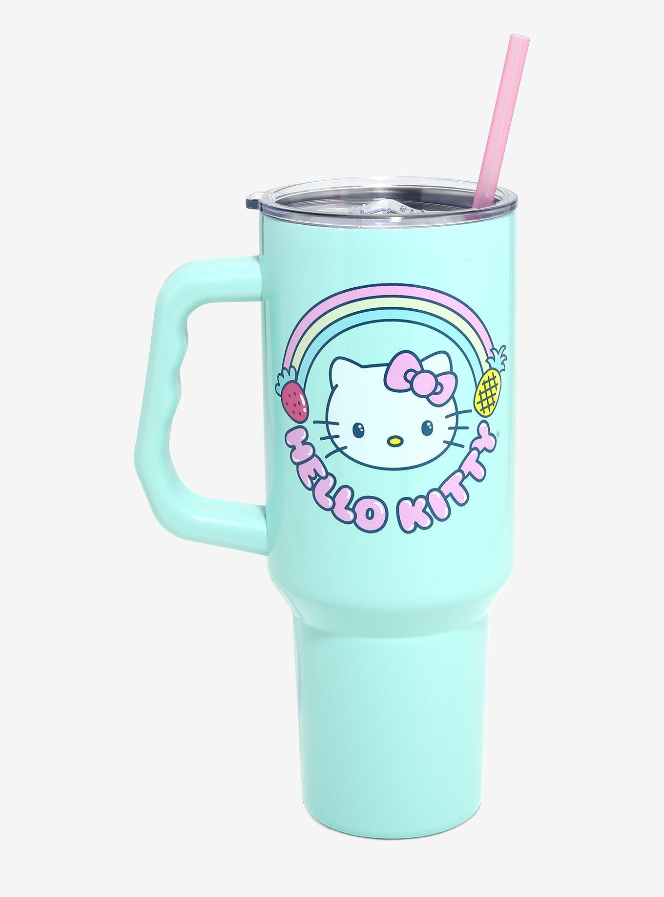 Hello Kitty Rainbow Tropical Stainless Steel Travel Cup, , hi-res