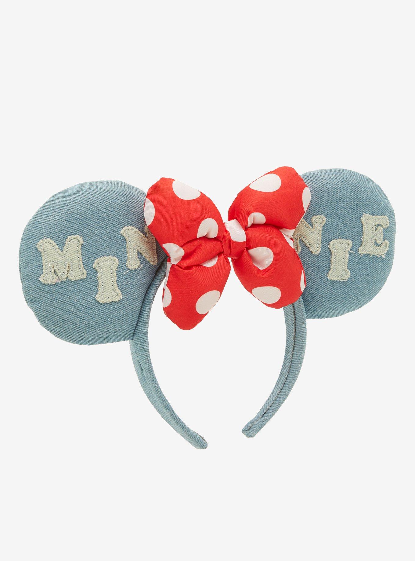 Disney Mickey Mouse Denim Ears Headband - BoxLunch Exclusive, , alternate