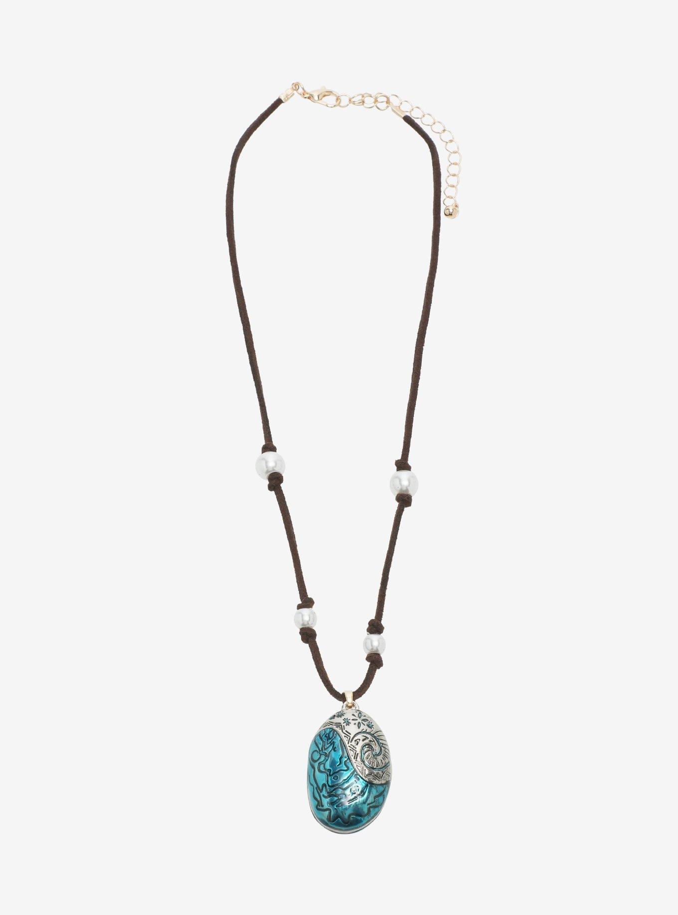 Disney ディズニー モアナ２ ネックレス Heart of Te Fiti New Disney's Moana & Moana 2 Enameled Lockets – RockLove Jewelry