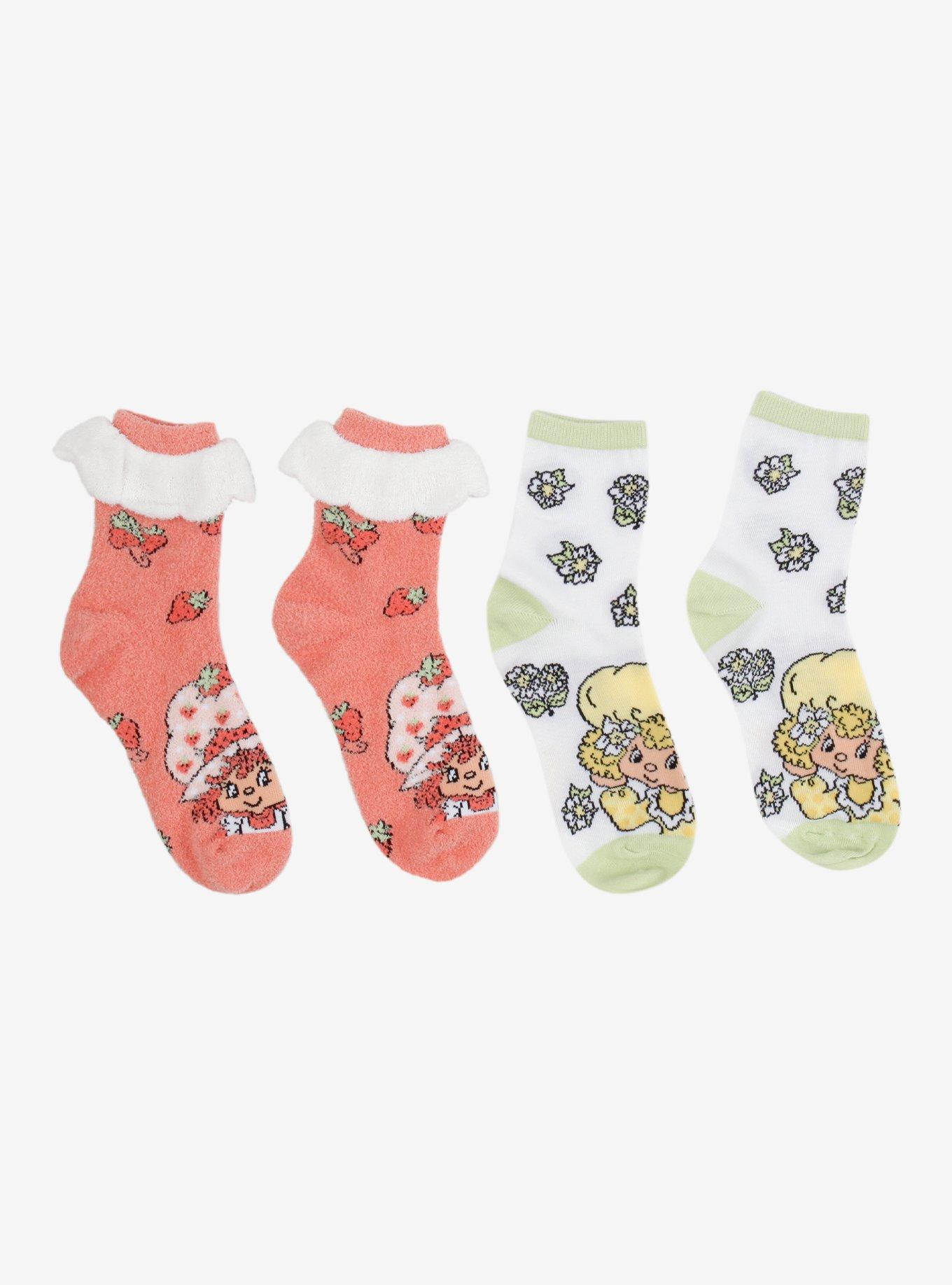 Strawberry Shortcake Lemon Meringue Crew Socks 2 Pair, , hi-res