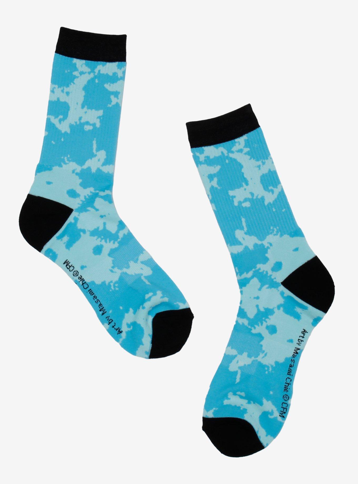 Hatsune Miku Profile Tie-Dye Crew Socks, , hi-res