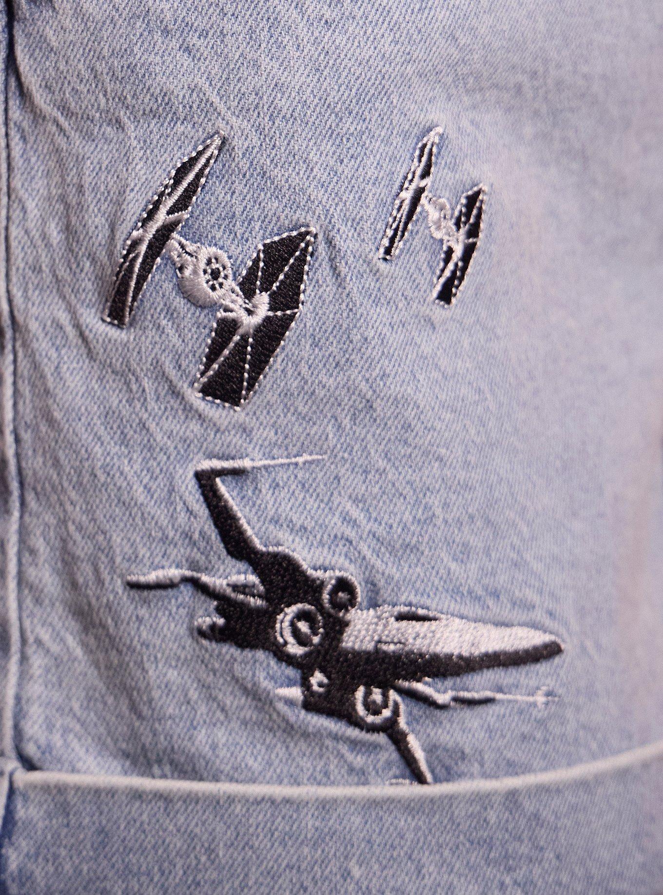 Her Universe Star Wars Droids & Ships Shortalls Her Universe Exclusive, LIGHT WASH, alternate