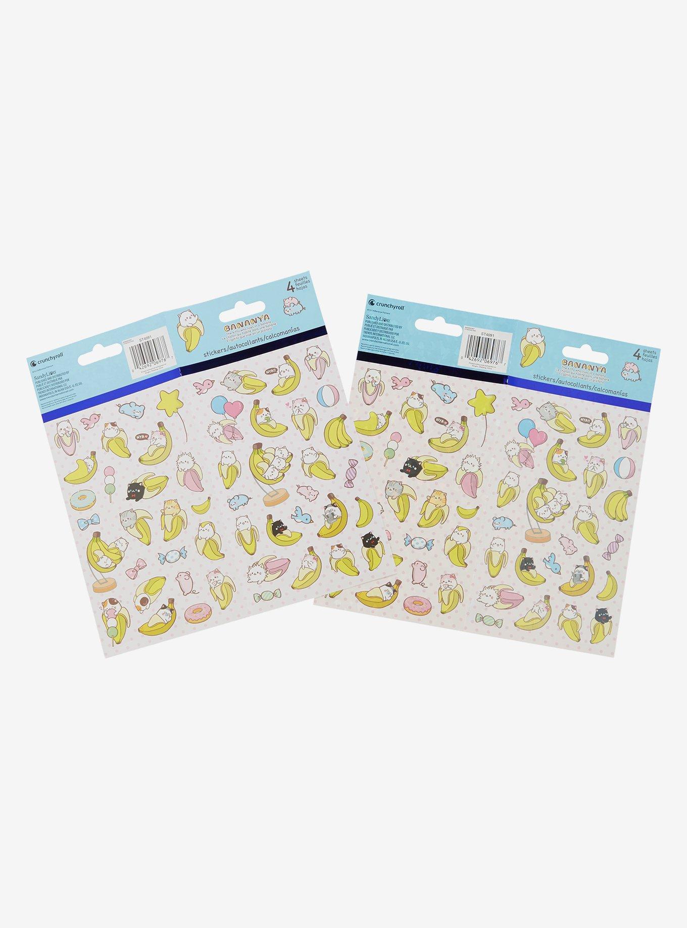 Bananya Sticker Sheet Set, , hi-res