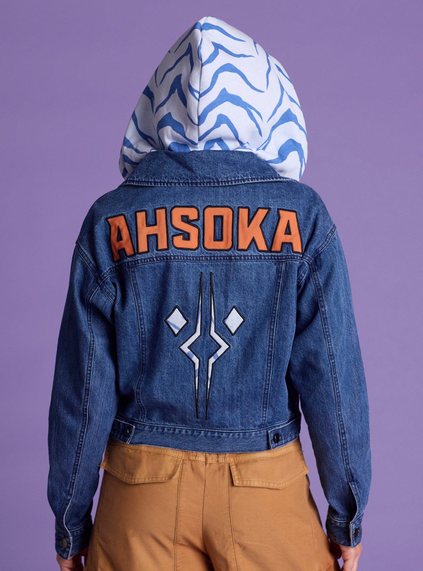 Her Universe Star Wars Ahsoka Tano Hooded Denim Jacket Her Universe Exclusive, MULTI, alternate