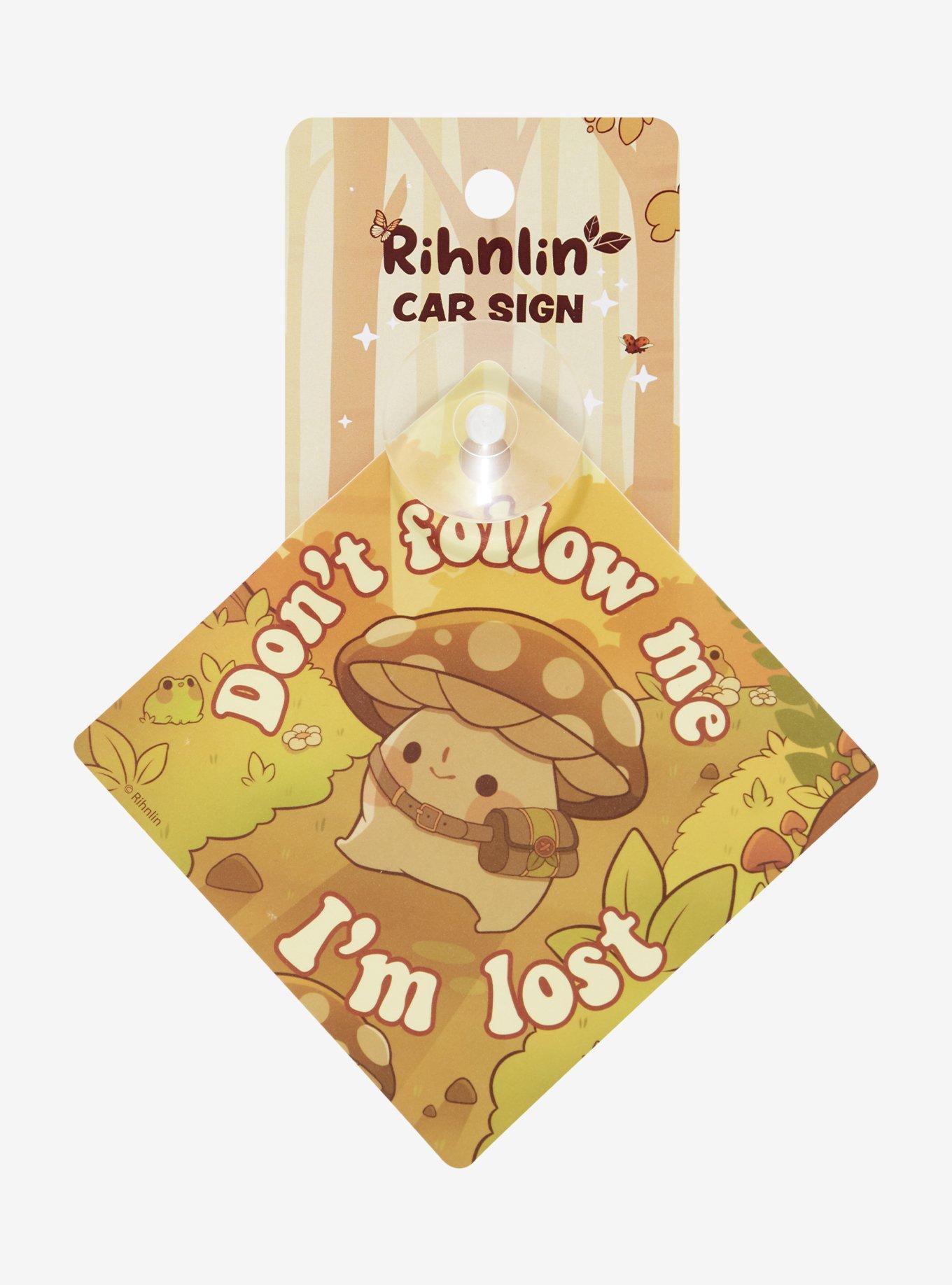 Don't Follow Me Mushroom Car Window Cling By Rihnlin, , hi-res