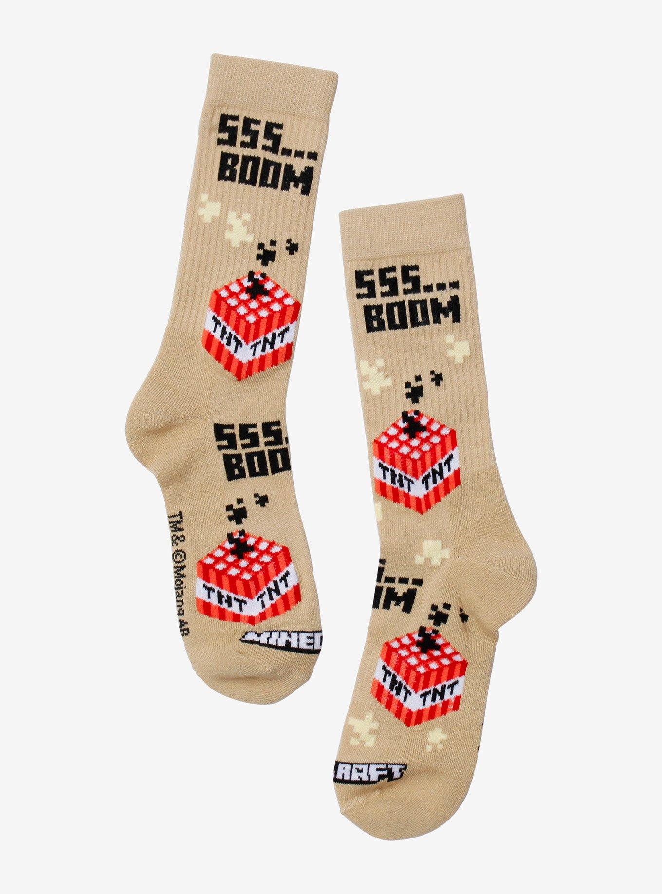 Minecraft TNT Boom Crew Socks, , hi-res