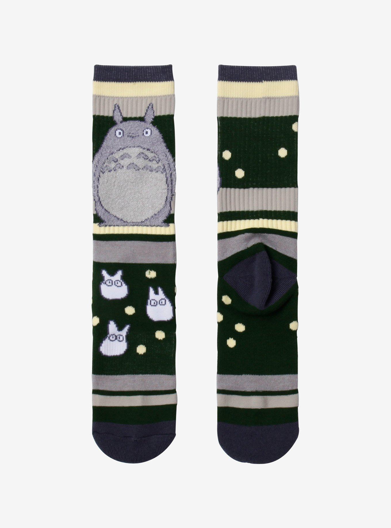 Studio Ghibli® My Neighbor Totoro Stripe Fuzzy Crew Socks, , hi-res