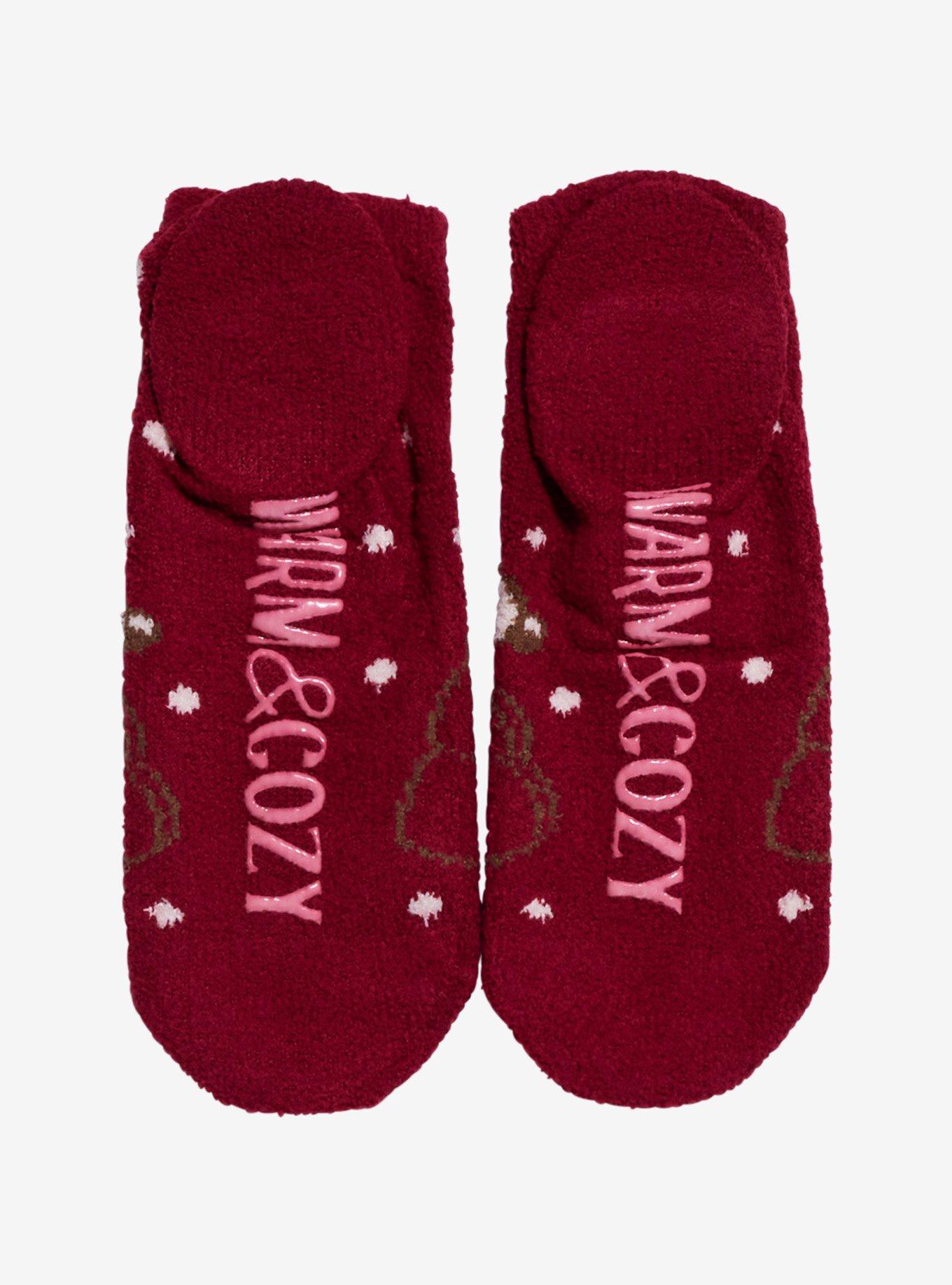Peanuts Snoopy Puffer Jacket Cozy Slipper Socks, , alternate