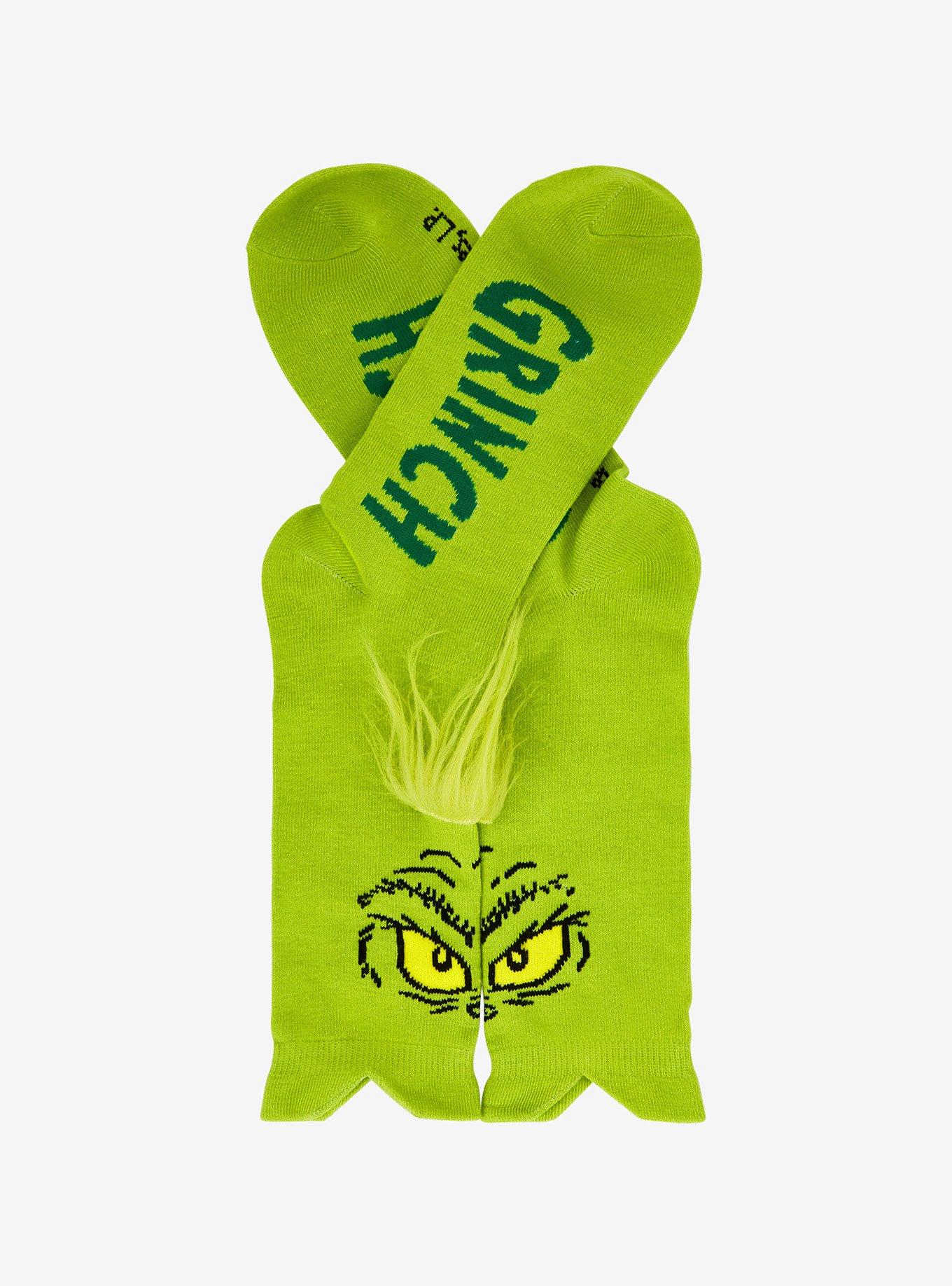 Dr. Seuss How The Grinch Stole Christmas! Grinch Bite Crew Socks, , alternate