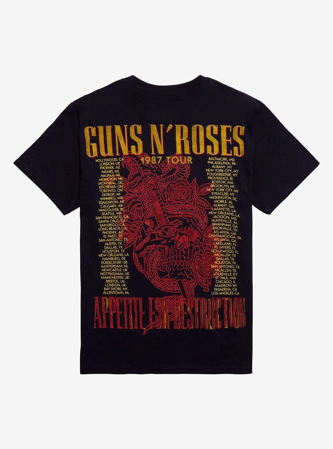 Guns N' Roses Appetite For Destruction 1987 Tour T-Shirt, , hi-res