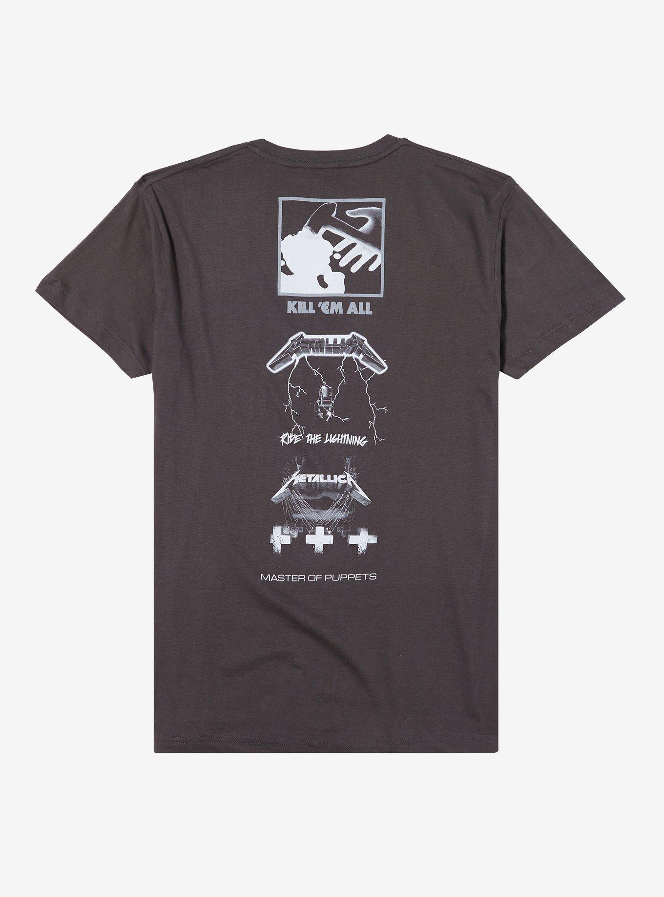 Metallica First Three Album Covers T-Shirt, CHARCOAL, alternate