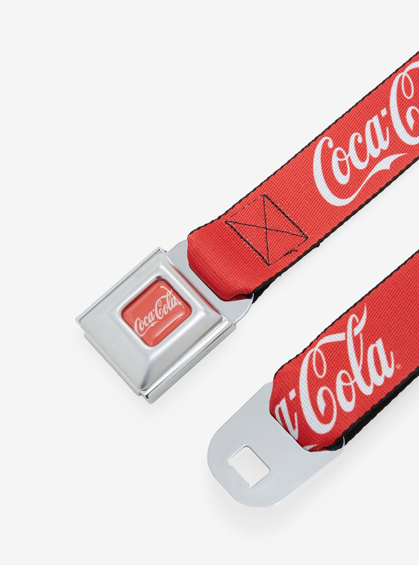 Buckle-Down Coca-Cola Logo Seat Belt Belt, , hi-res