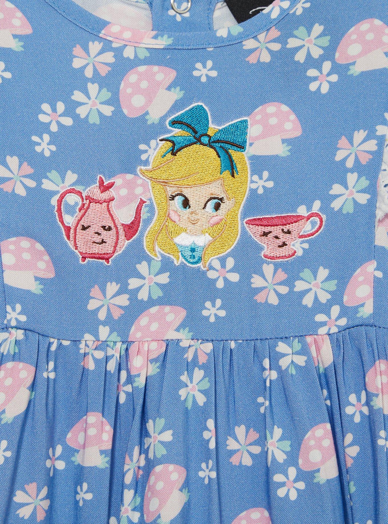 Disney Alice's Wonderland Bakery Mushroom Allover Print Ruffle Toddler Dress, , hi-res