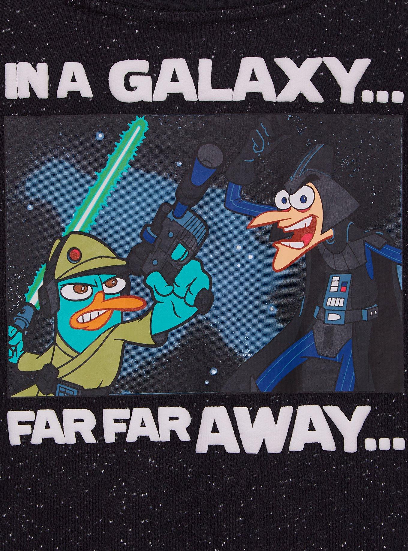 Disney Phineas and Ferb x Star Wars Duel Youth T-Shirt - BoxLunch Exclusive, MULTI, alternate