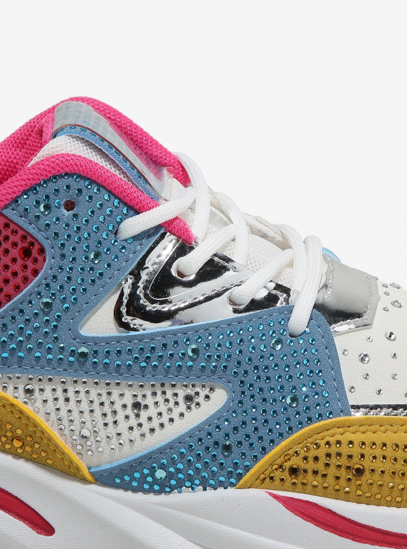 Yoki Kalvin Multi-Colored Rhinestone Sneakers, MULTI, alternate