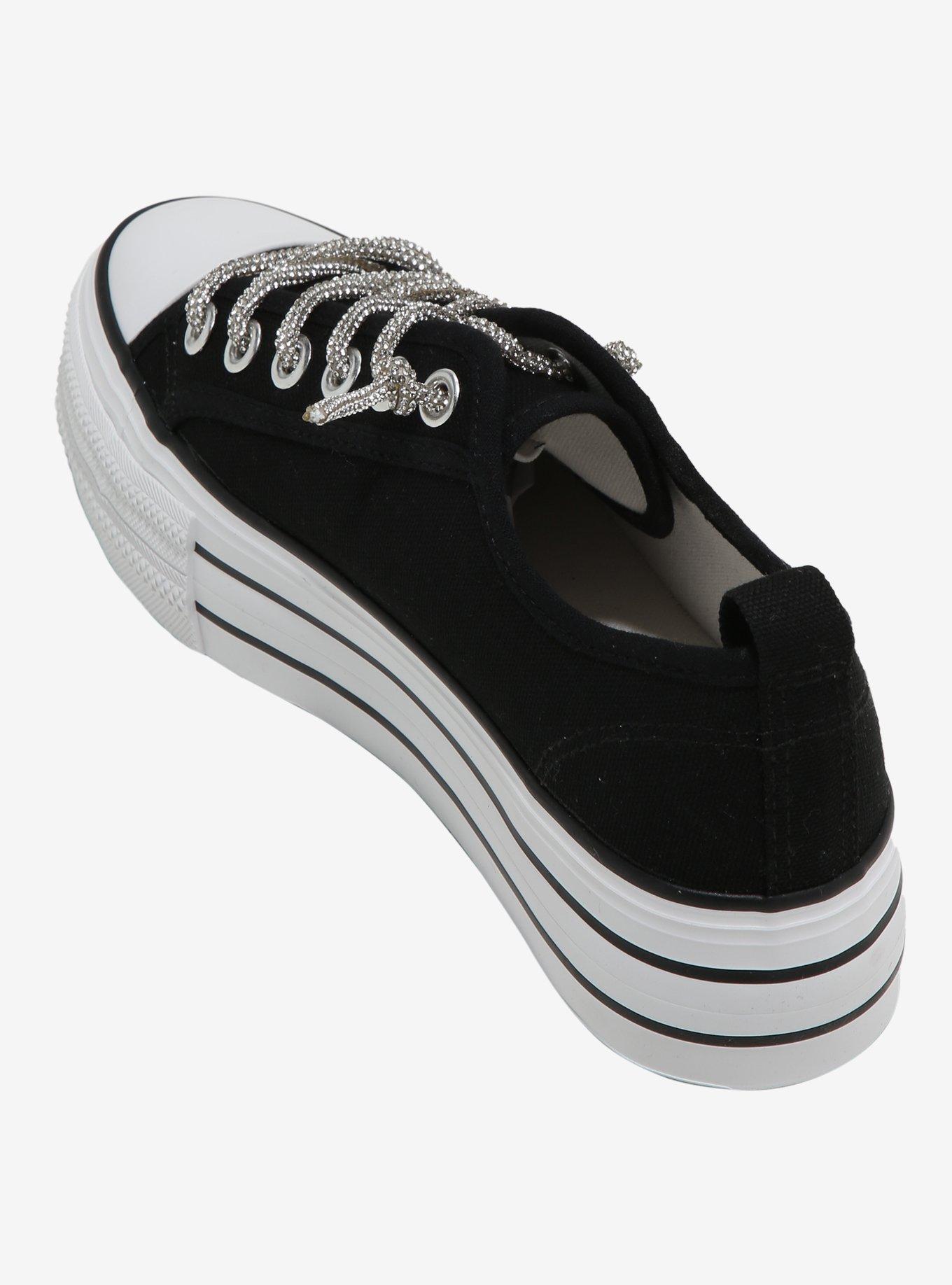 Yoki Black & White Libra Sneakers, , hi-res