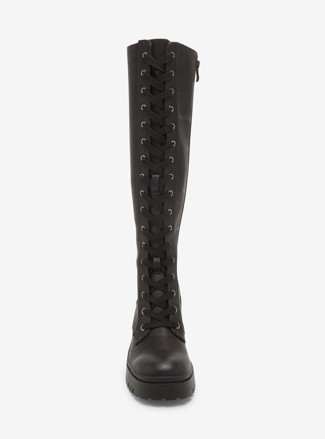 Dirty Laundry Overtimes Black Lace-Up Boots, MULTI, alternate