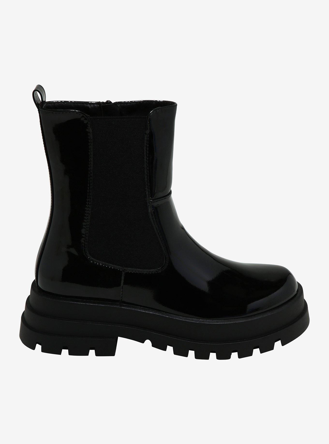 Dirty Laundry Shiny Black Vines Boots, MULTI, alternate