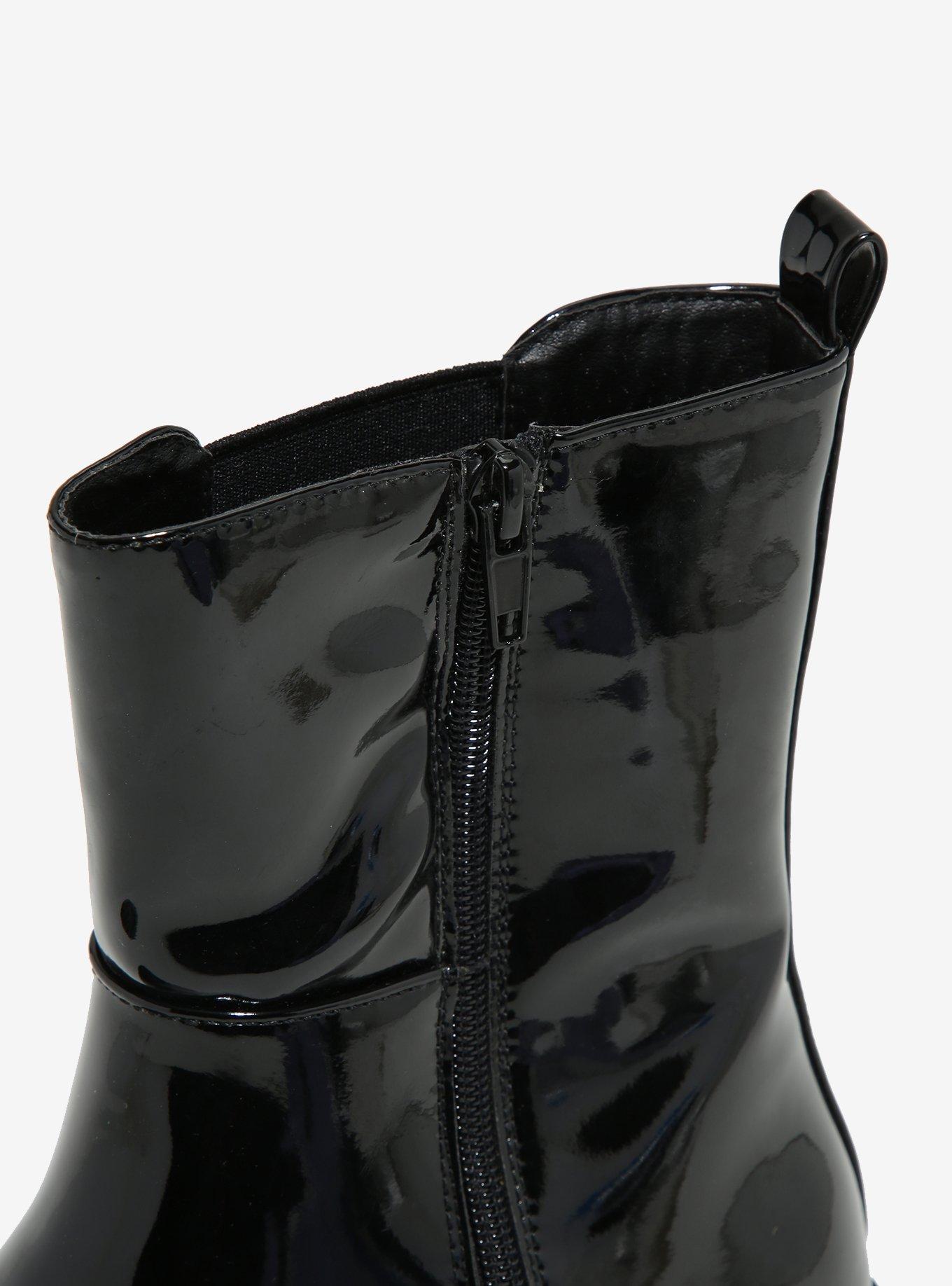 Dirty Laundry Shiny Black Vines Boots, MULTI, alternate