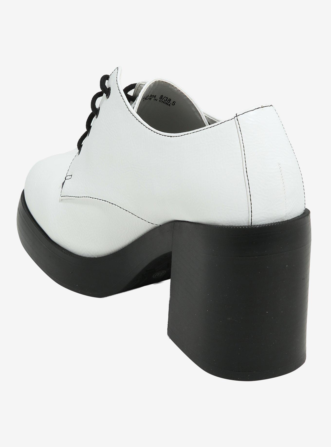 Dirty Laundry White Gatsby Oxford Heels, , hi-res