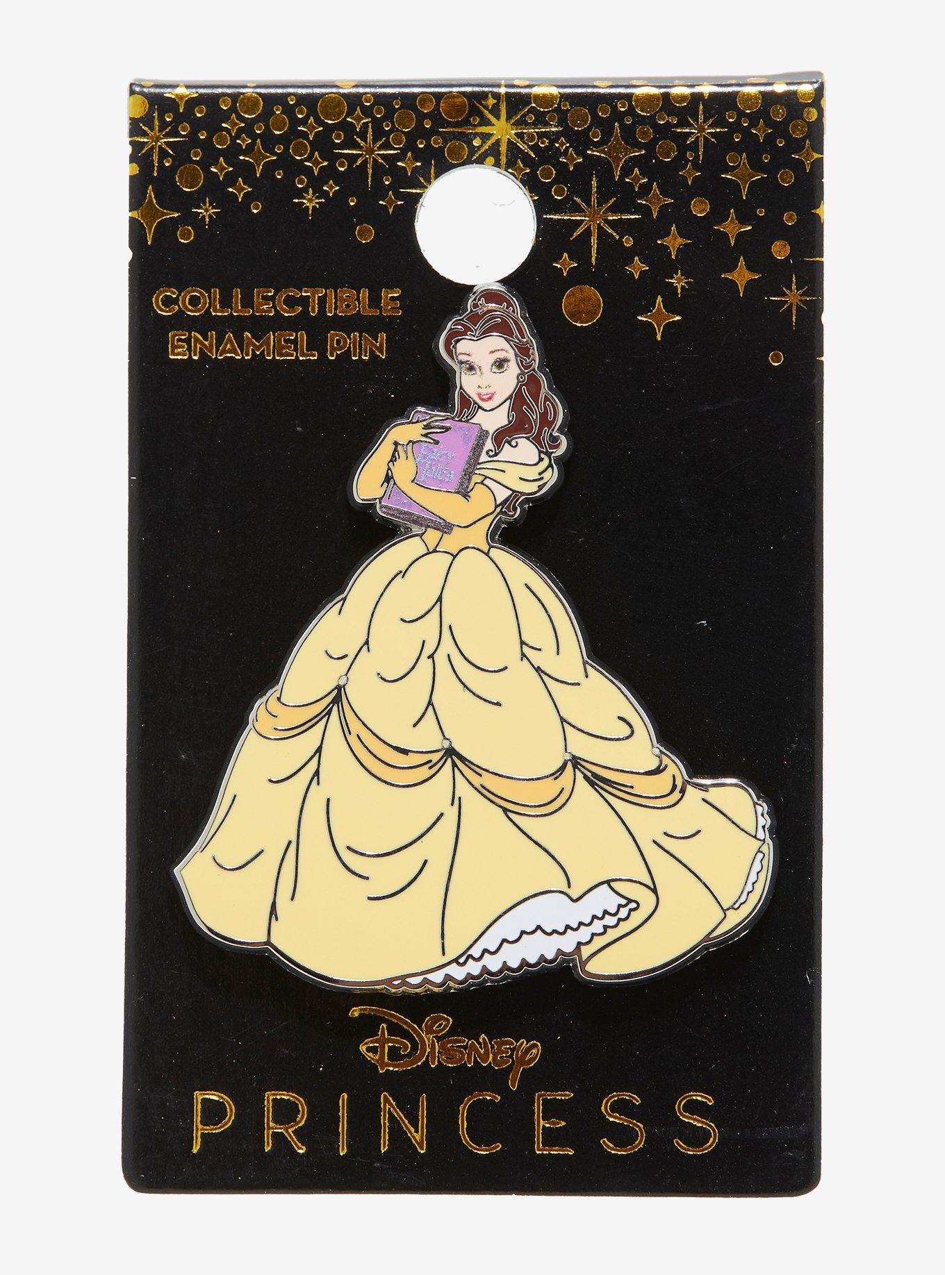 Disney Beauty And The Beast Belle & Book Enamel Pin, , alternate