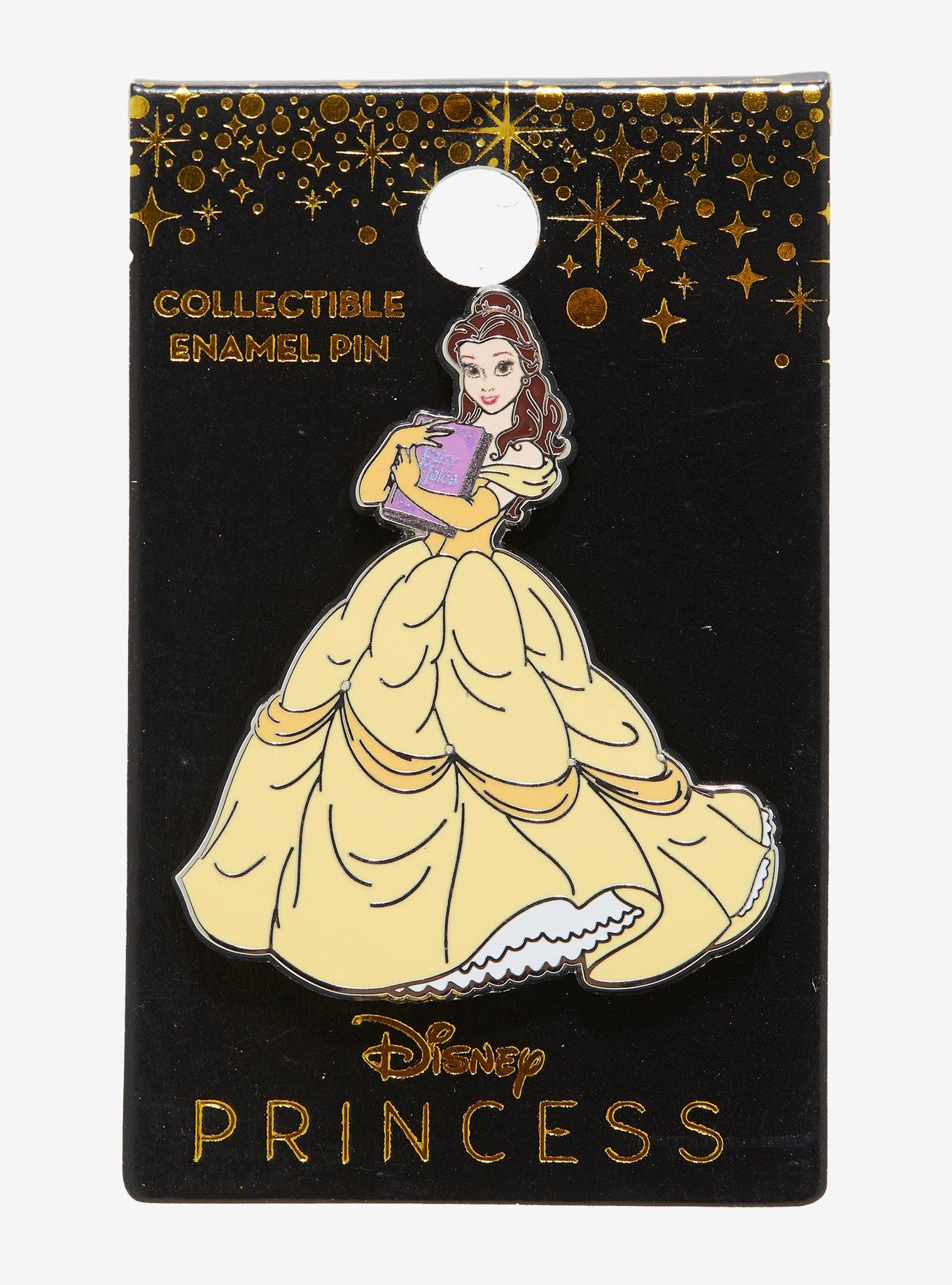 Disney Beauty And The Beast Belle & Book Enamel Pin, , hi-res