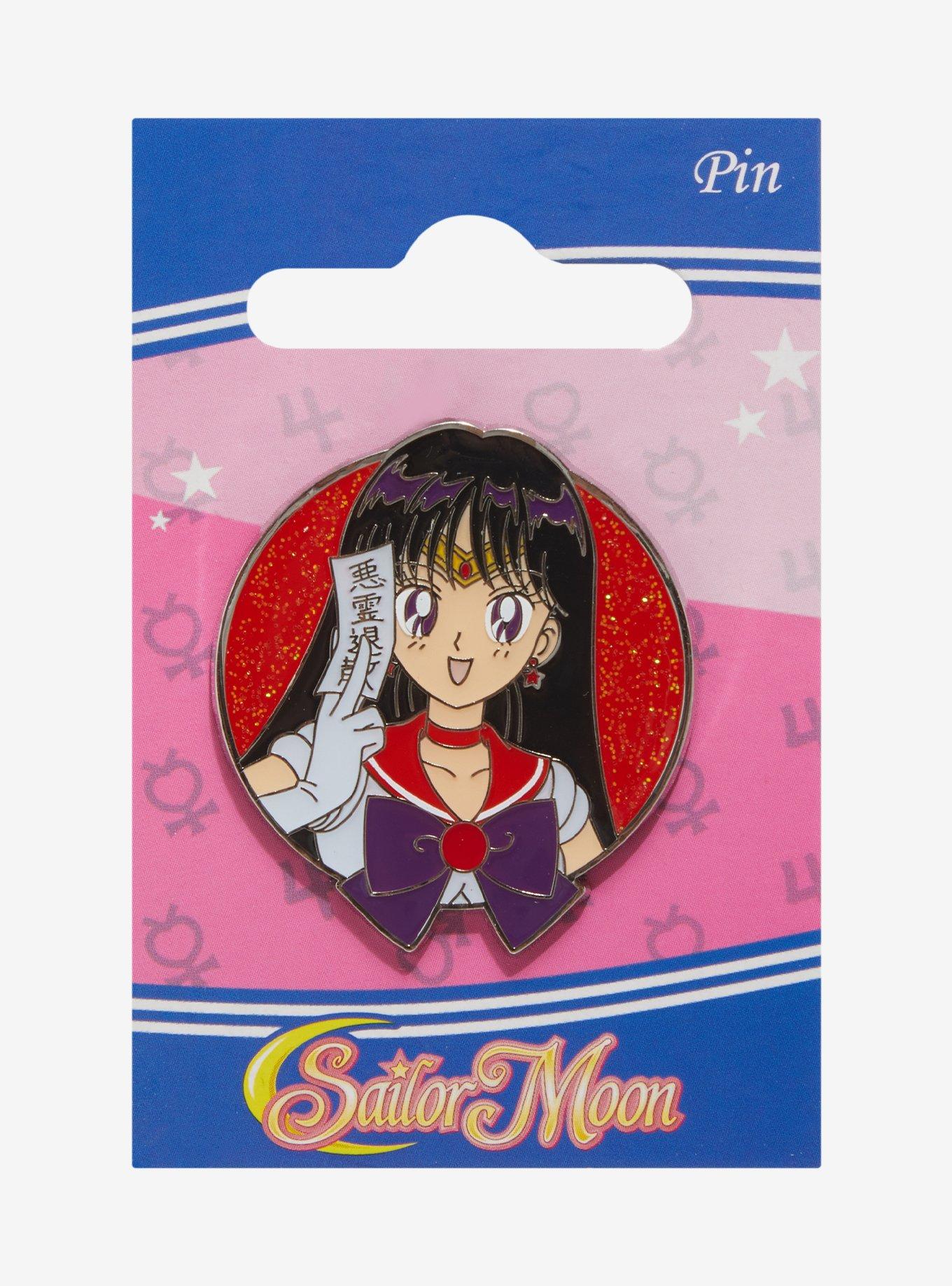 Pretty Guardian Sailor Moon Sailor Mars Glitter Enamel Pin, , hi-res