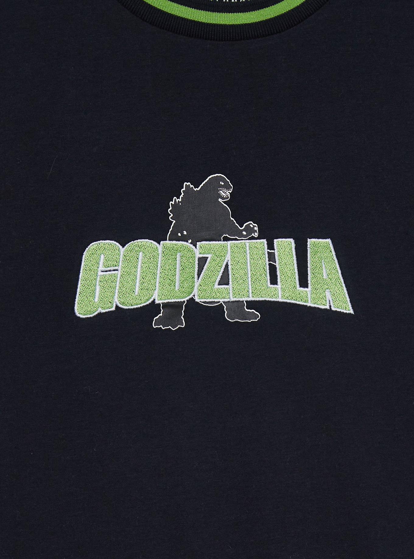 Godzilla Silhouette T-Shirt — BoxLunch Exclusive, BLACK, alternate