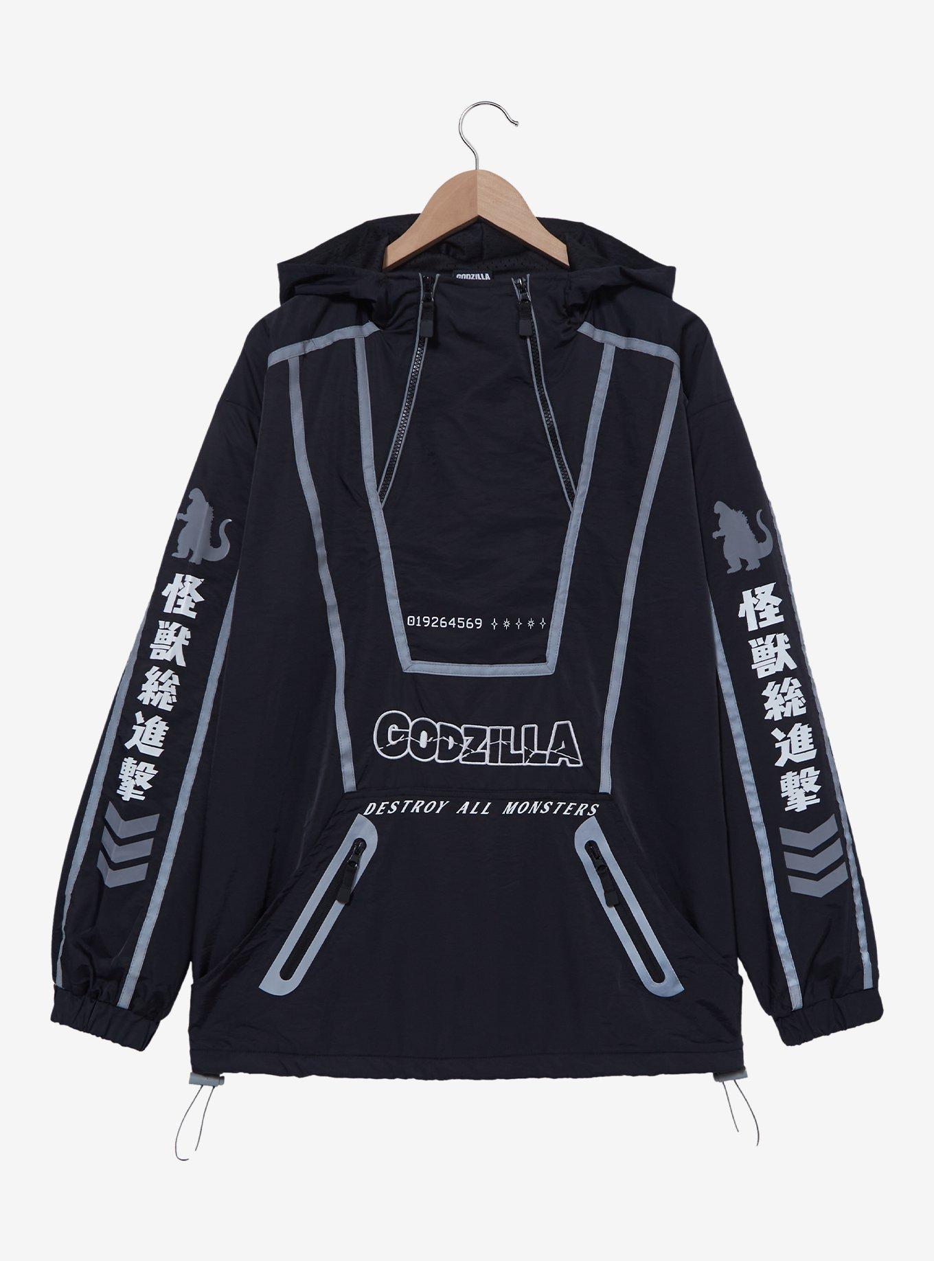 Godzilla Icons Quarter Zip Windbreaker Jacket - BoxLunch Exclusive